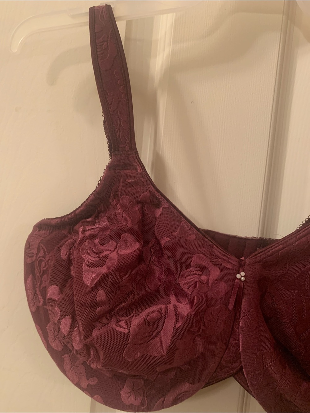 Plum 38DDD Wacoal Awareness Bra Burgundy Underwire - Picture 2 of 7